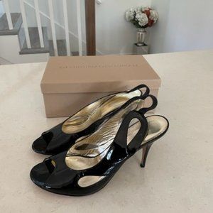 Georgina Goodman Black Open Toe Sling-back. 41 EU